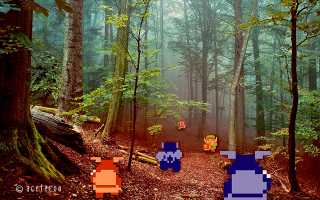 Illustration for article titled Classic Video Games With Real-Life Backdrops Are Delightful